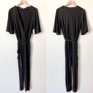 Lovers + Friends | NWT Black Wrap Style Jumpsuit M